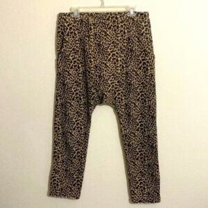 SANDRINE ROSE The Virgin Label Leopard Print Pants Women's Size M